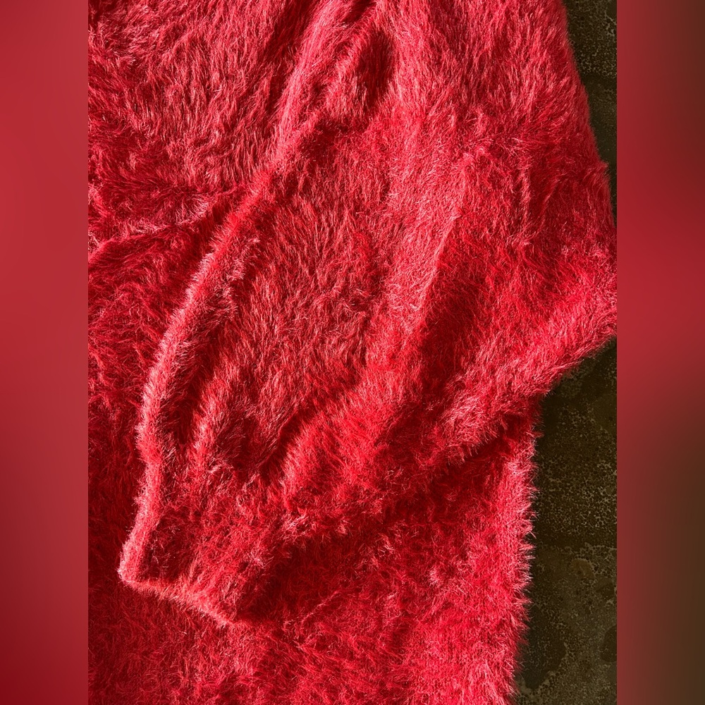 Old Navy | Red Eyelash Sweater - Picture 6 of 7